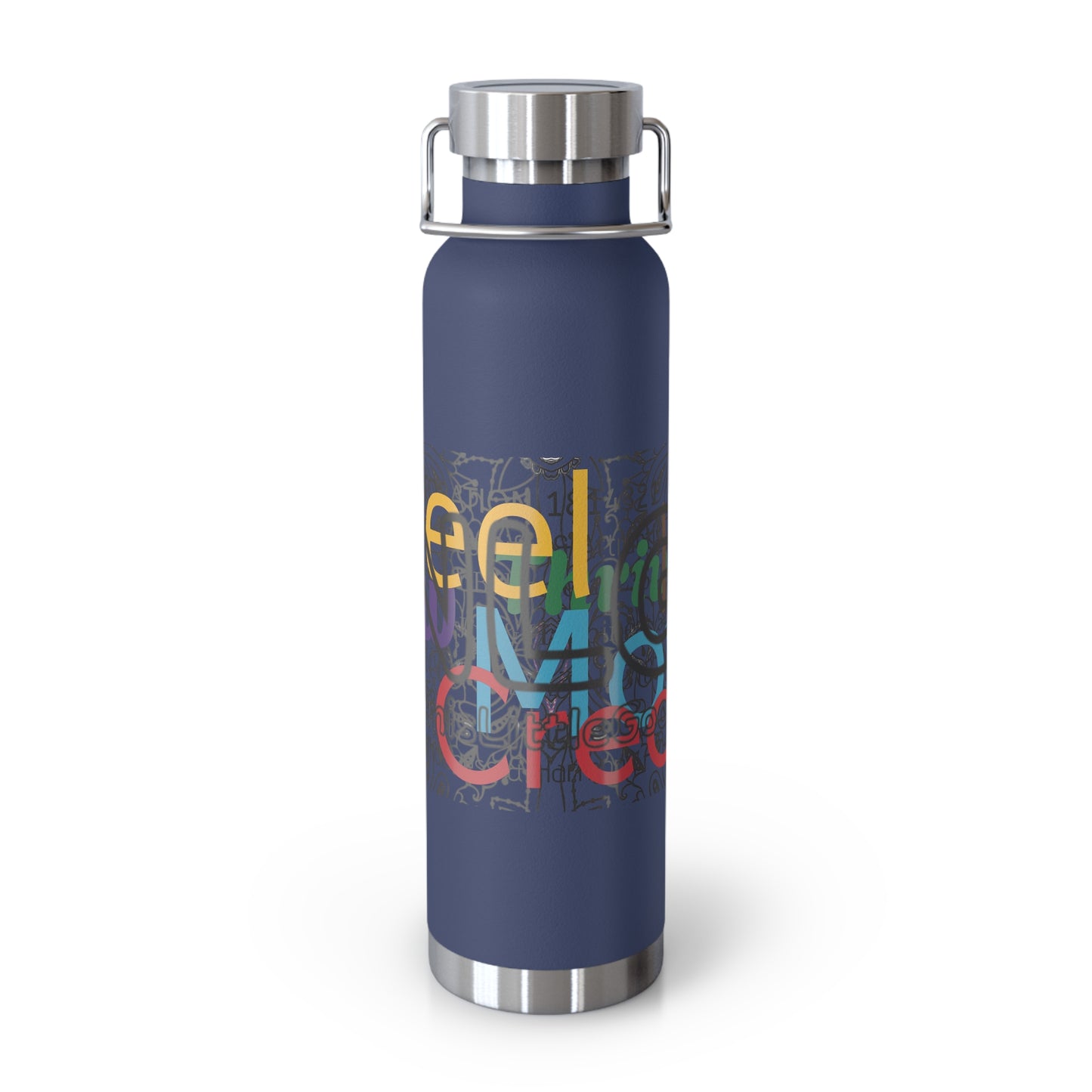 Colorful Insulated Water Bottle with Motivational Quotes, Travel Mug, Eco-Friendly, Gift for Fitness Enthusiasts, Hydration Companion