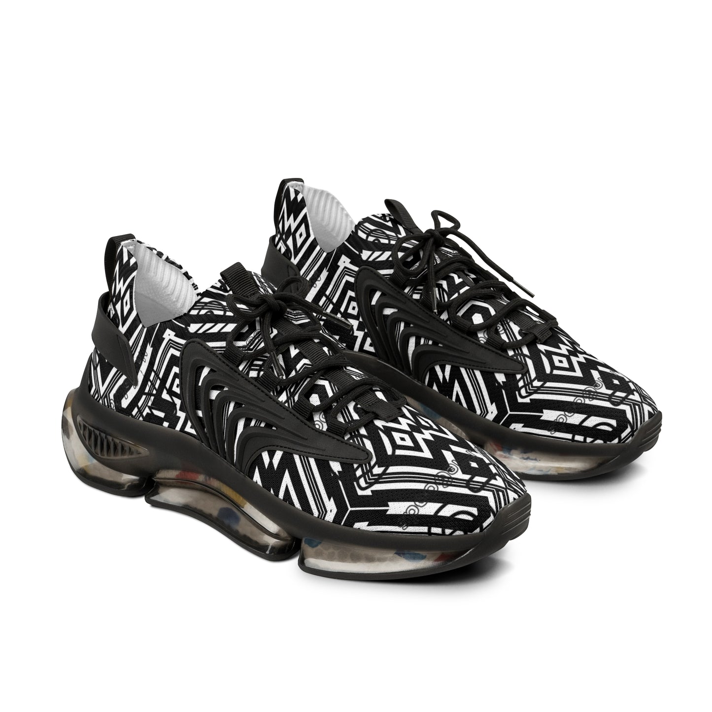 Stylish Mesh Sneakers for Men, Trendy Athletic Shoes, Casual Footwear, Unique Pattern Sneakers, Perfect for Gym and Everyday Wear