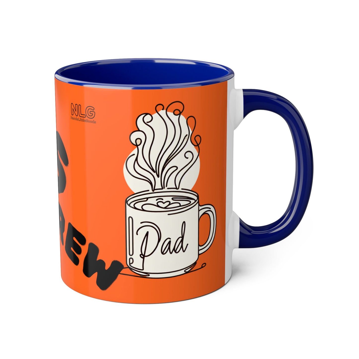 Personalized Dad's Daily Brew Mug, 11oz Accent Coffee Cup, Gift for Father's Day, Birthday, Family Gatherings, Functional Kitchen Decor