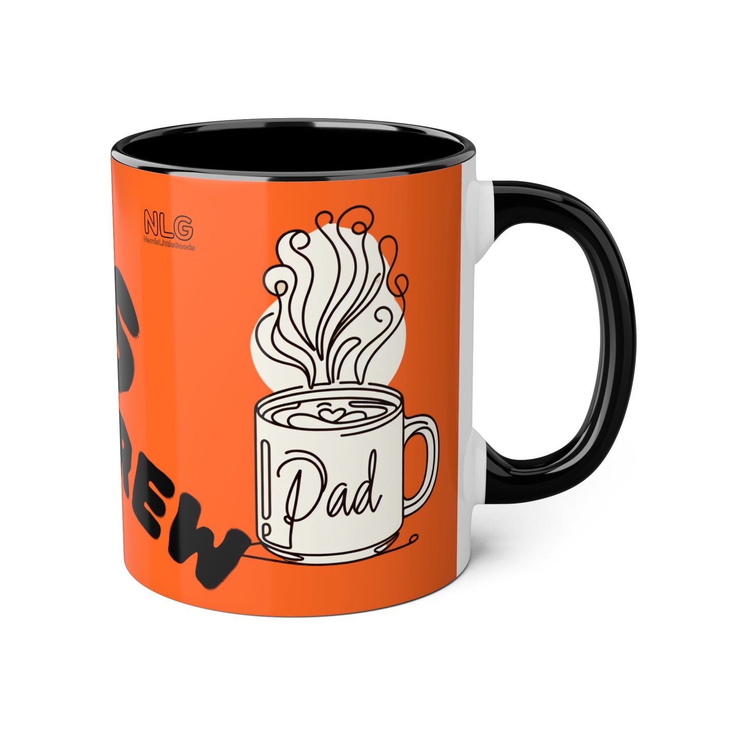 Personalized Dad's Daily Brew Mug, 11oz Accent Coffee Cup, Gift for Father's Day, Birthday, Family Gatherings, Functional Kitchen Decor