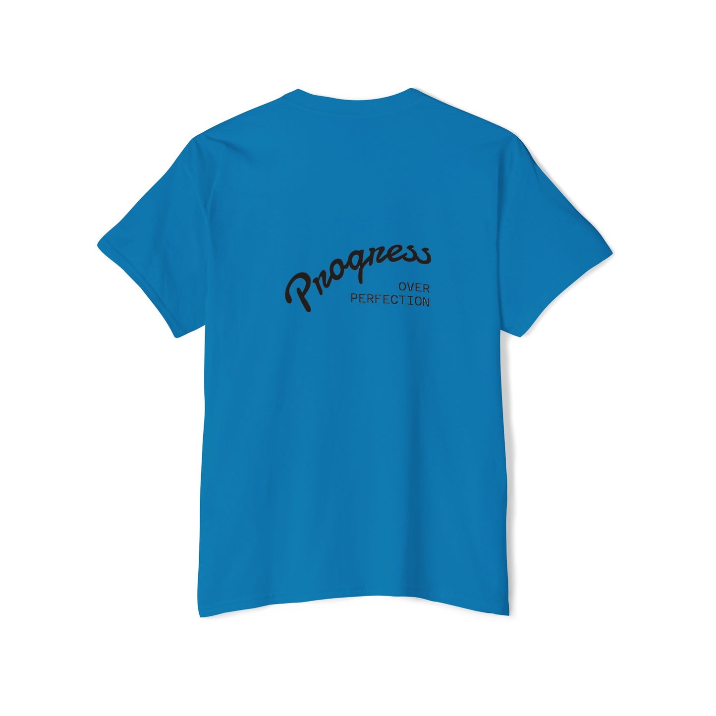 Progress Over Perfection Pocket Tee, Unisex Cotton Tee, Casual Daywear, Gift for Creatives, Motivational T-Shirt