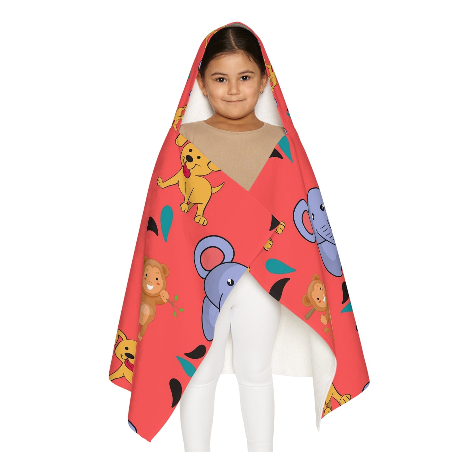 Kids' Animal Hooded Towel, Cute Elephant and Lion Design, Bath Time Essentials, Beach Towels, Toddler Bathrobe, Fun Pool Gifts