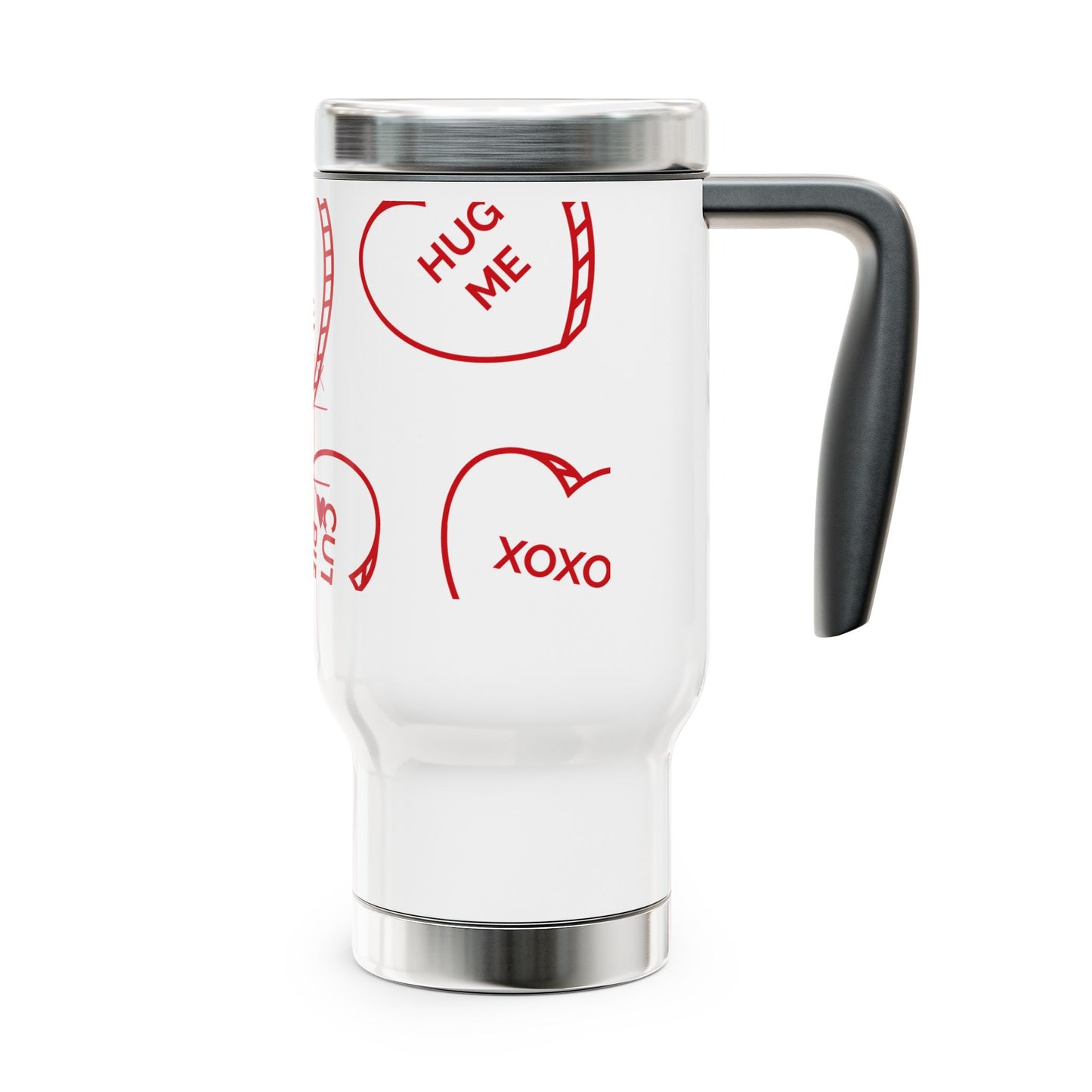 Stainless Steel Travel Mug with Handle, 14oz
