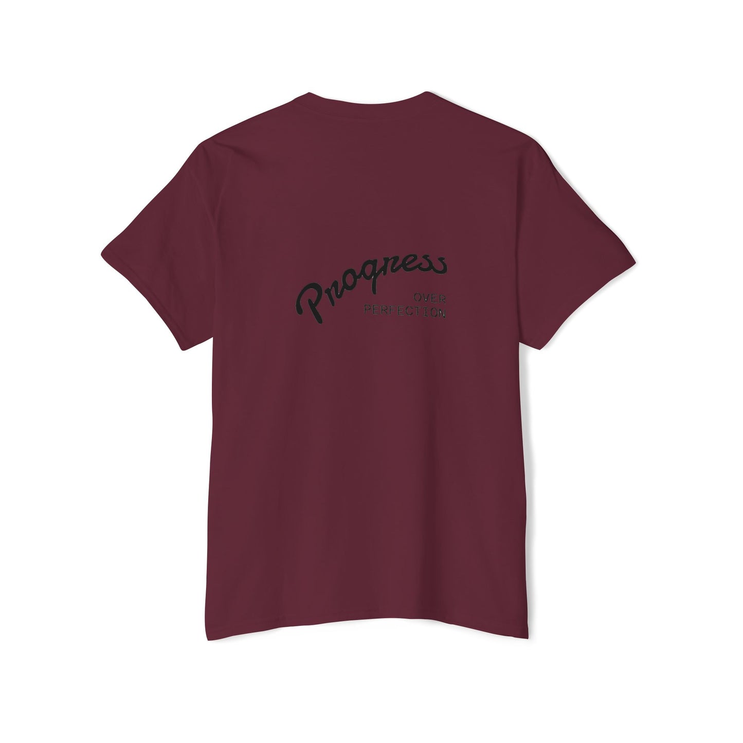Progress Over Perfection Pocket Tee, Unisex Cotton Tee, Casual Daywear, Gift for Creatives, Motivational T-Shirt