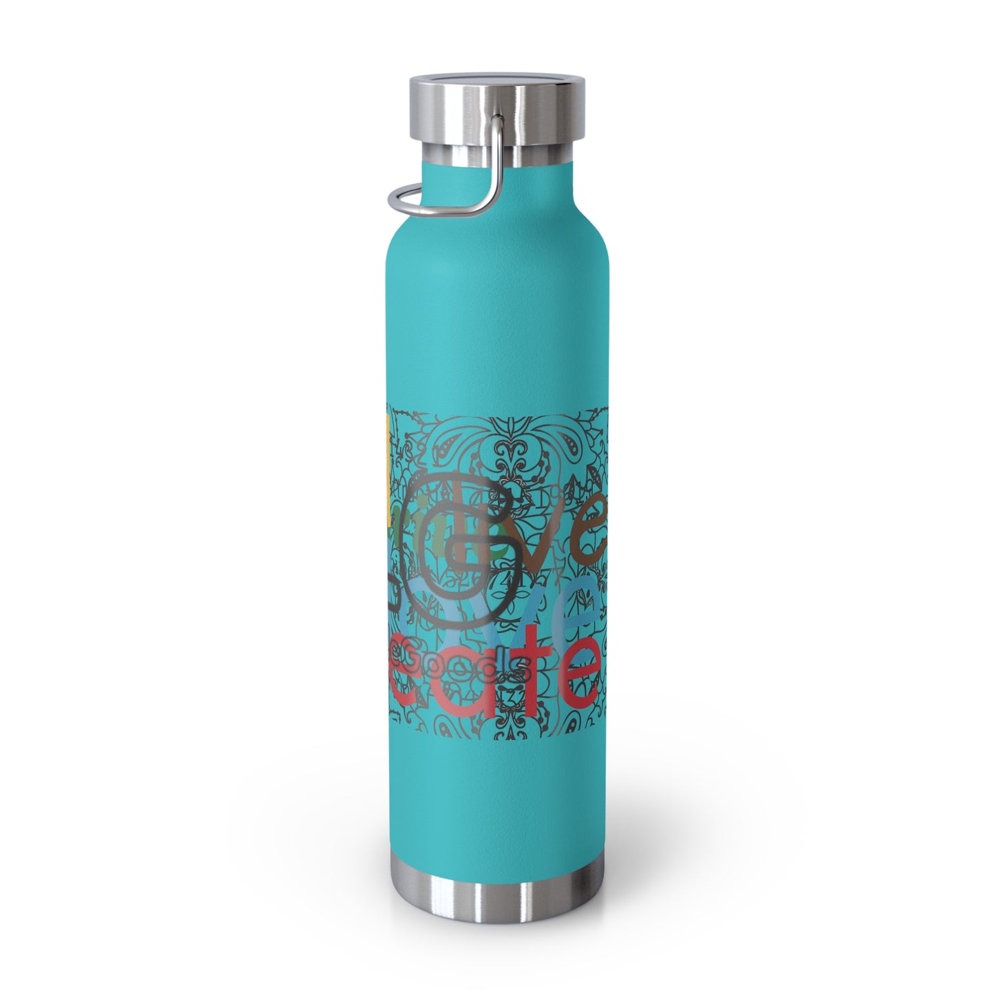 Colorful Insulated Water Bottle with Motivational Quotes, Travel Mug, Eco-Friendly, Gift for Fitness Enthusiasts, Hydration Companion