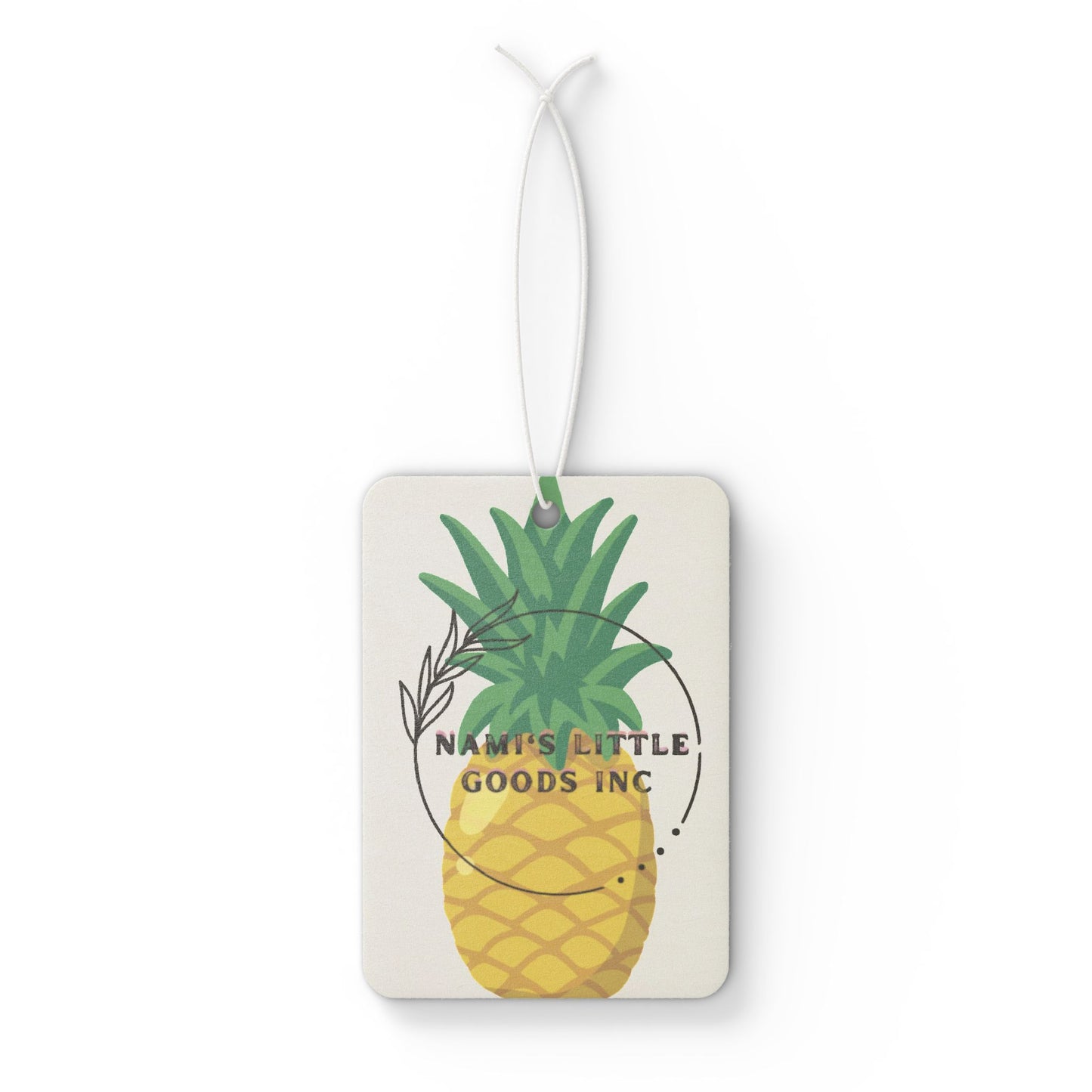 Pineapple Car Air Freshener, Tropical Aroma Car Charm, Cute Car Decor, Summertime Gift, Eco-Friendly Freshener