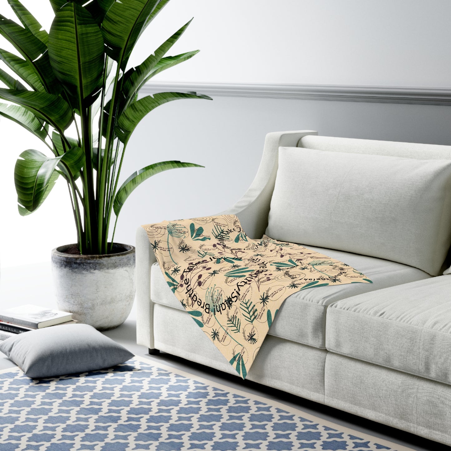 Nature-Inspired Baby Swaddle Blanket | Cozy Infant Wrap for Newborns, Safari Theme, Baby Shower Gift, Nursery Decor, Soft Fabric