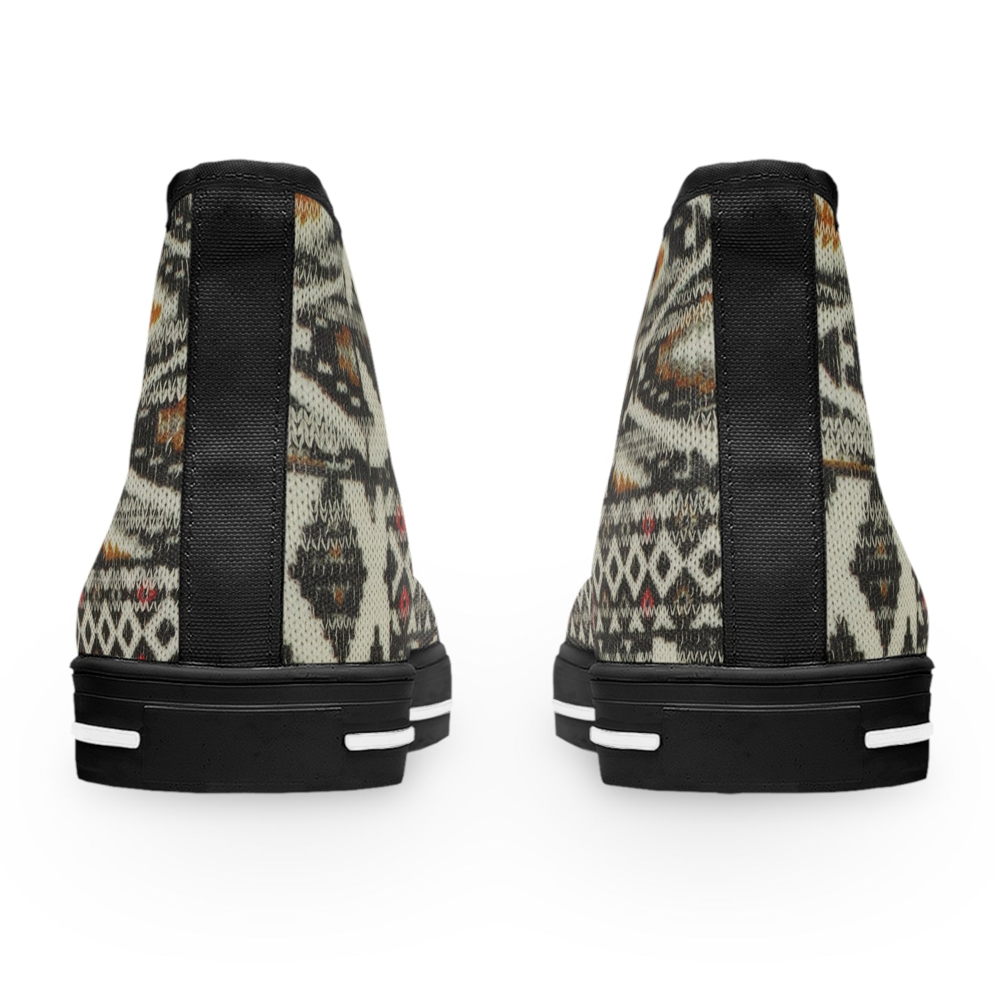 Bohemian Women's High Top Sneakers, Stylish Canvas Shoes, Trendy Footwear, Festival Ready Sneakers, Unique Fashion Sneakers, Gift for Her
