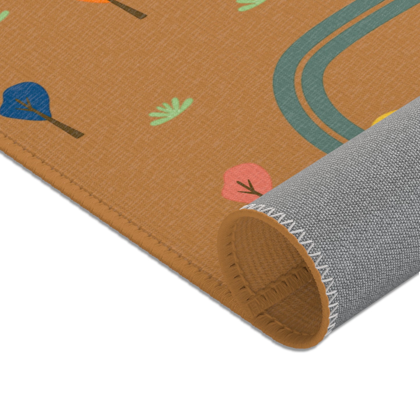 Whimsical Road Trip Area Rug | Fun Decor for Kids' Rooms, Living Spaces, Family Gatherings, Gift Idea for Wanderlust Lovers