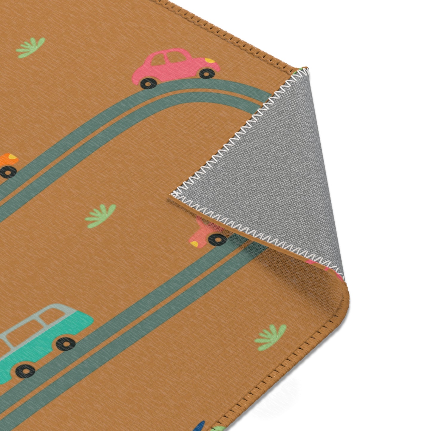 Whimsical Road Trip Area Rug | Fun Decor for Kids' Rooms, Living Spaces, Family Gatherings, Gift Idea for Wanderlust Lovers