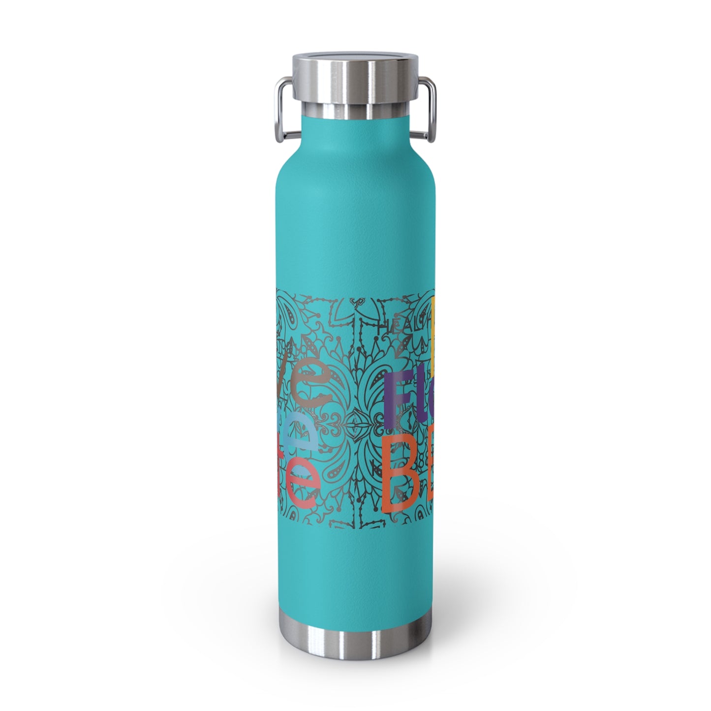 Colorful Insulated Water Bottle with Motivational Quotes, Travel Mug, Eco-Friendly, Gift for Fitness Enthusiasts, Hydration Companion