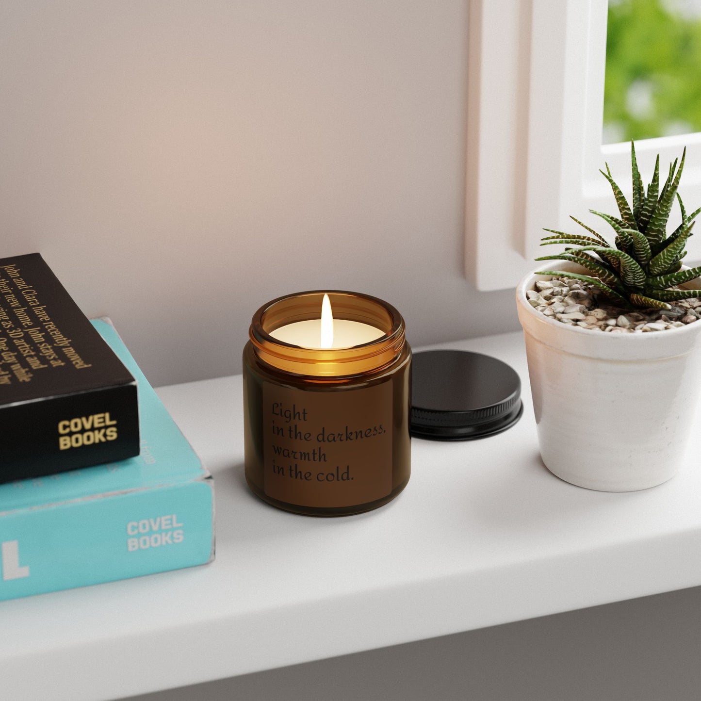 Cozy Scented Candle - Light in the Darkness, Warmth in the Cold | Aromatherapy, Relaxation, Home Decor, Gift for Her, Self-Care
