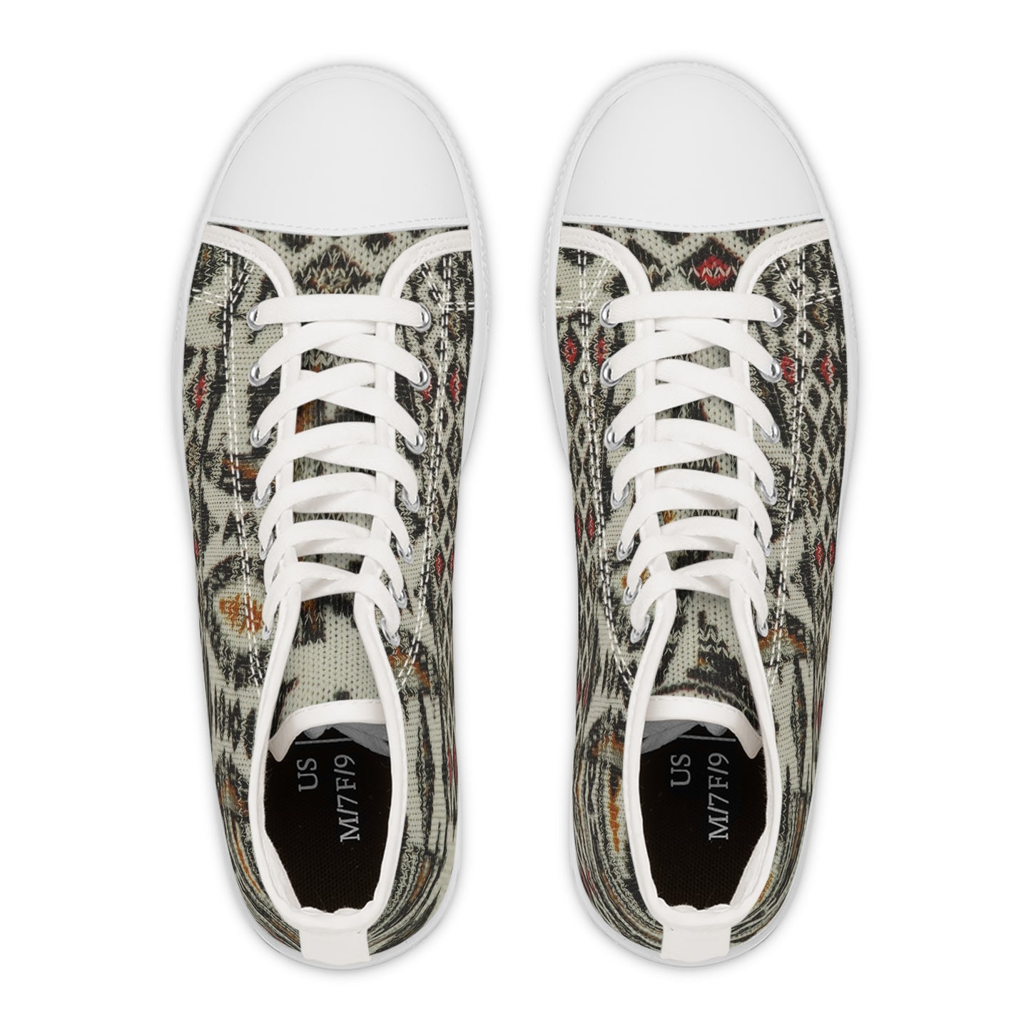 Bohemian Women's High Top Sneakers, Stylish Canvas Shoes, Trendy Footwear, Festival Ready Sneakers, Unique Fashion Sneakers, Gift for Her