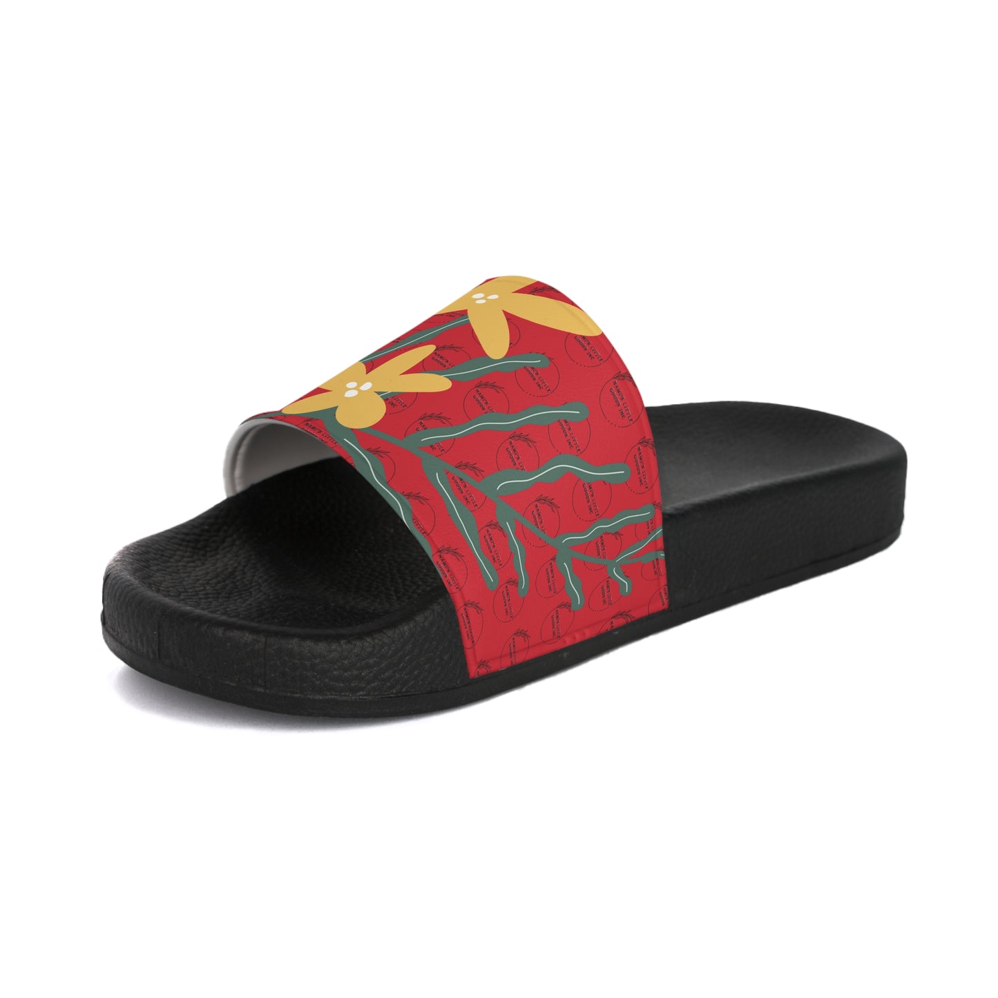 Tropical Floral Slide Sandals for Women | Summer Footwear, Vacation Slides, Beach Ready Sandals, Trendy Women's Footwear, Gift for Her