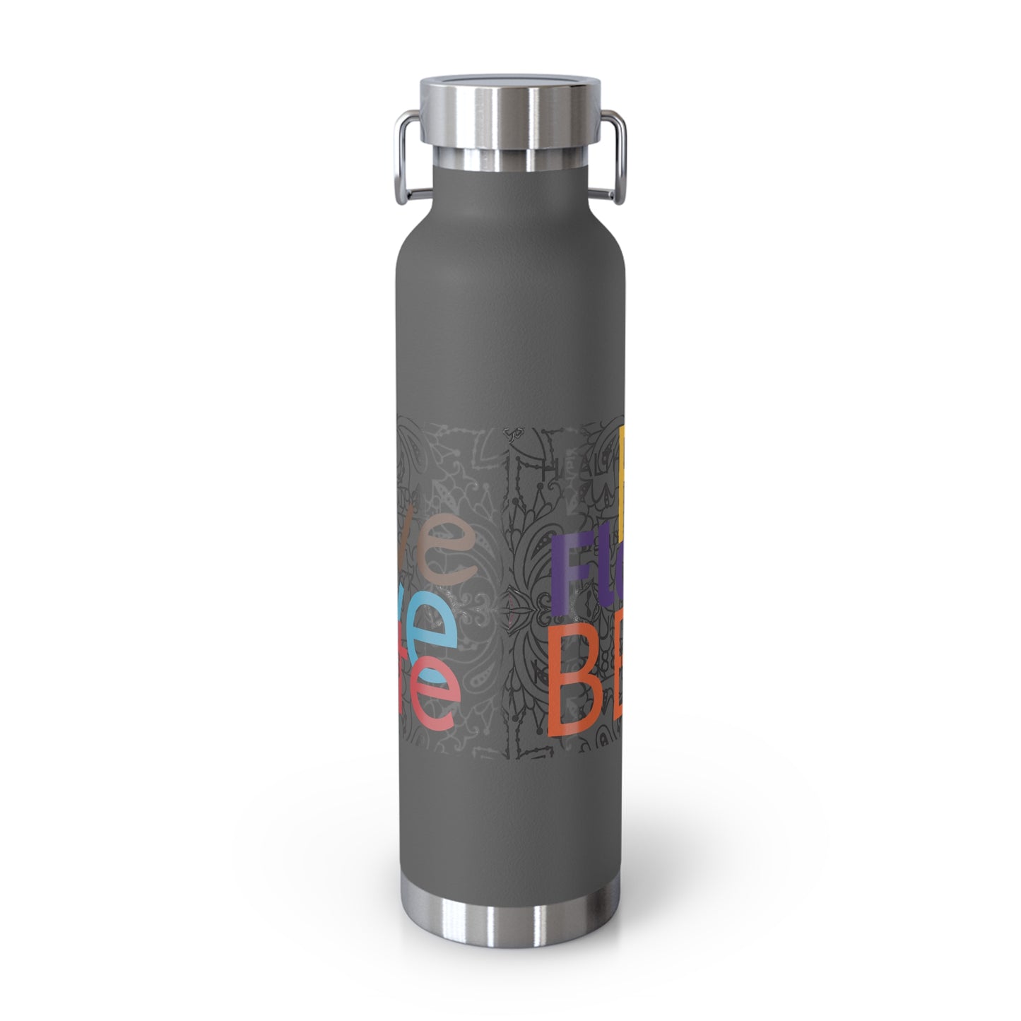 Colorful Insulated Water Bottle with Motivational Quotes, Travel Mug, Eco-Friendly, Gift for Fitness Enthusiasts, Hydration Companion