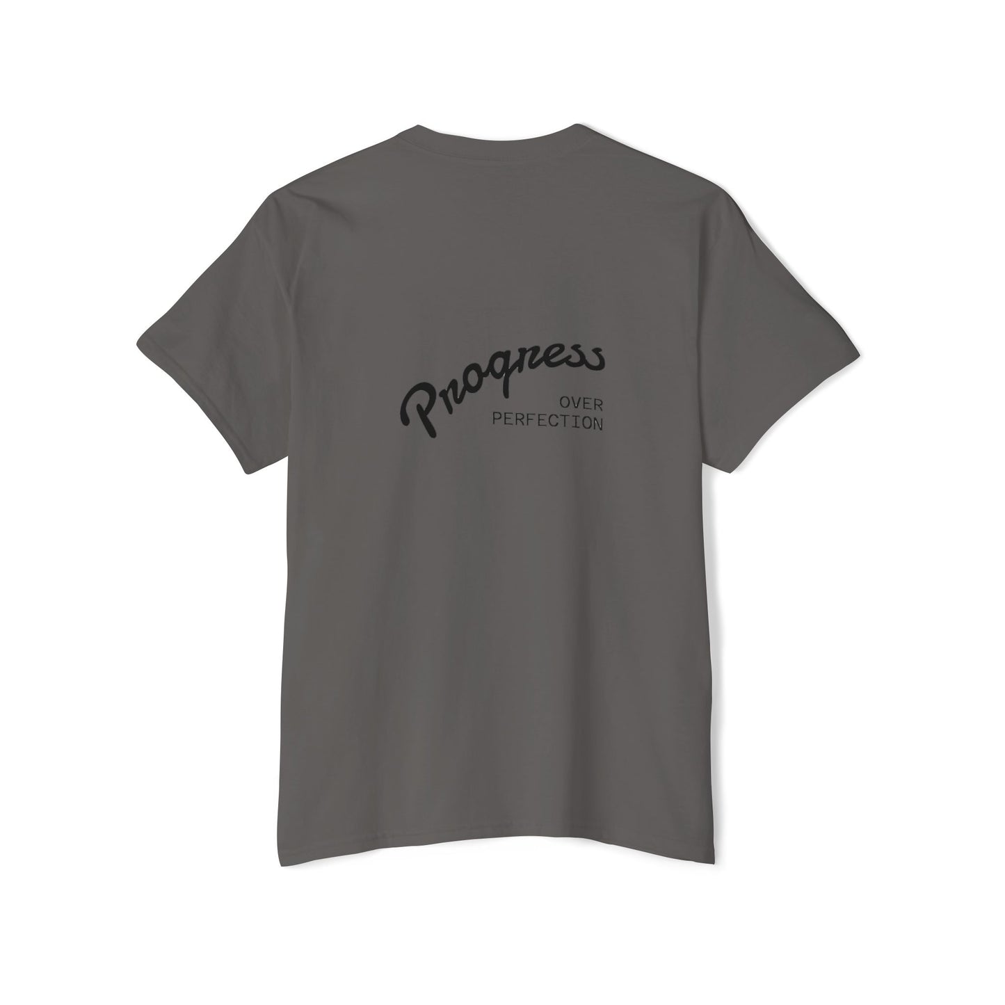 Progress Over Perfection Pocket Tee, Unisex Cotton Tee, Casual Daywear, Gift for Creatives, Motivational T-Shirt