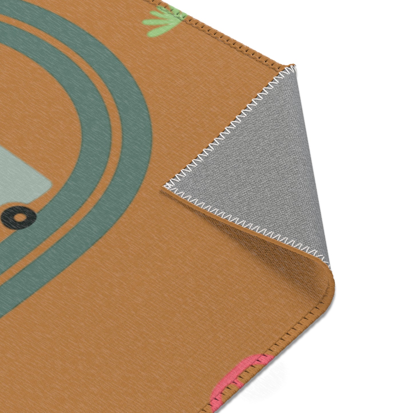 Whimsical Road Trip Area Rug | Fun Decor for Kids' Rooms, Living Spaces, Family Gatherings, Gift Idea for Wanderlust Lovers