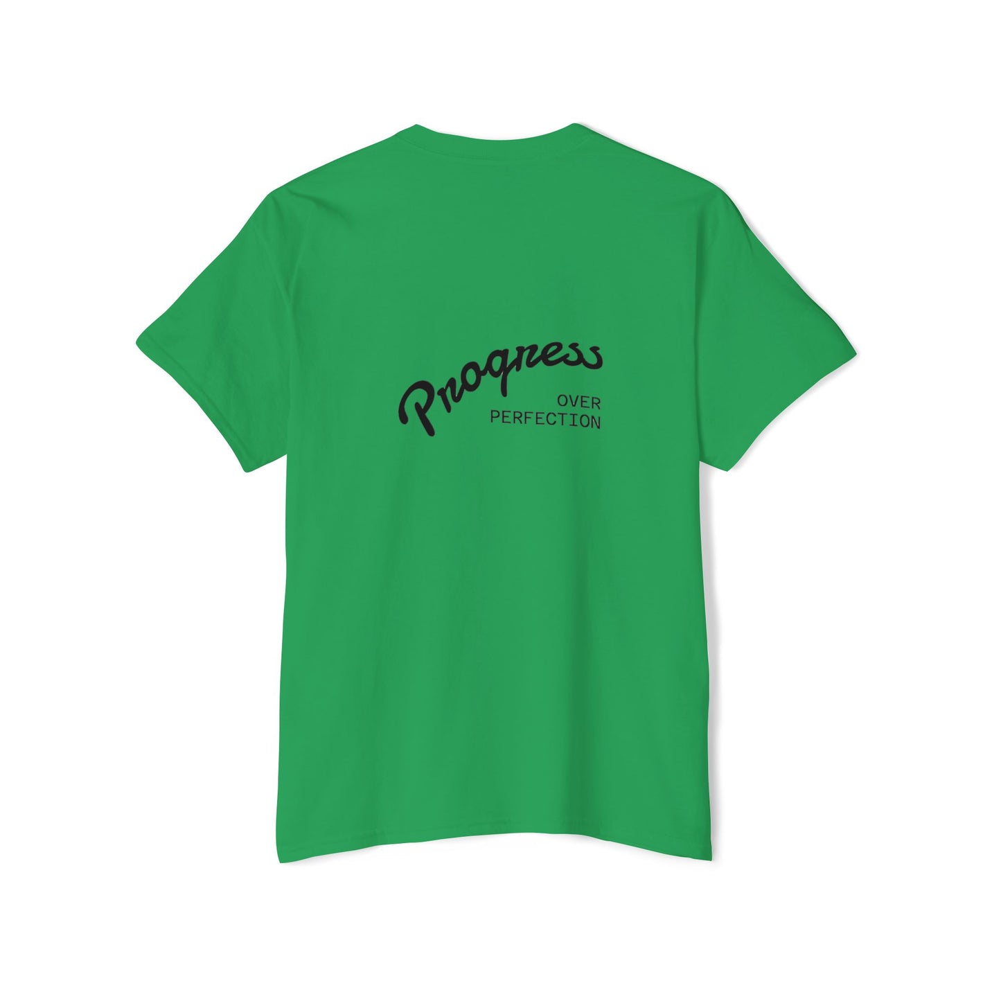 Progress Over Perfection Pocket Tee, Unisex Cotton Tee, Casual Daywear, Gift for Creatives, Motivational T-Shirt
