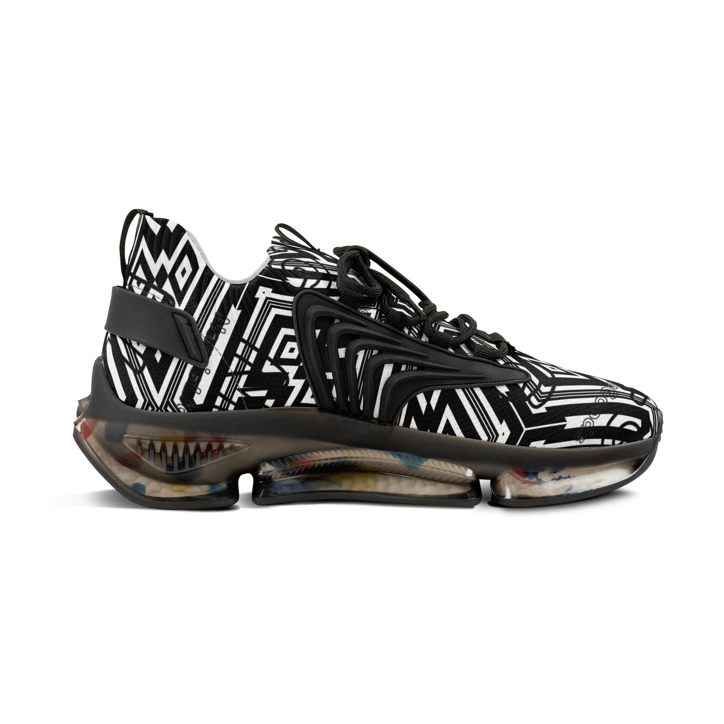Stylish Mesh Sneakers for Men, Trendy Athletic Shoes, Casual Footwear, Unique Pattern Sneakers, Perfect for Gym and Everyday Wear