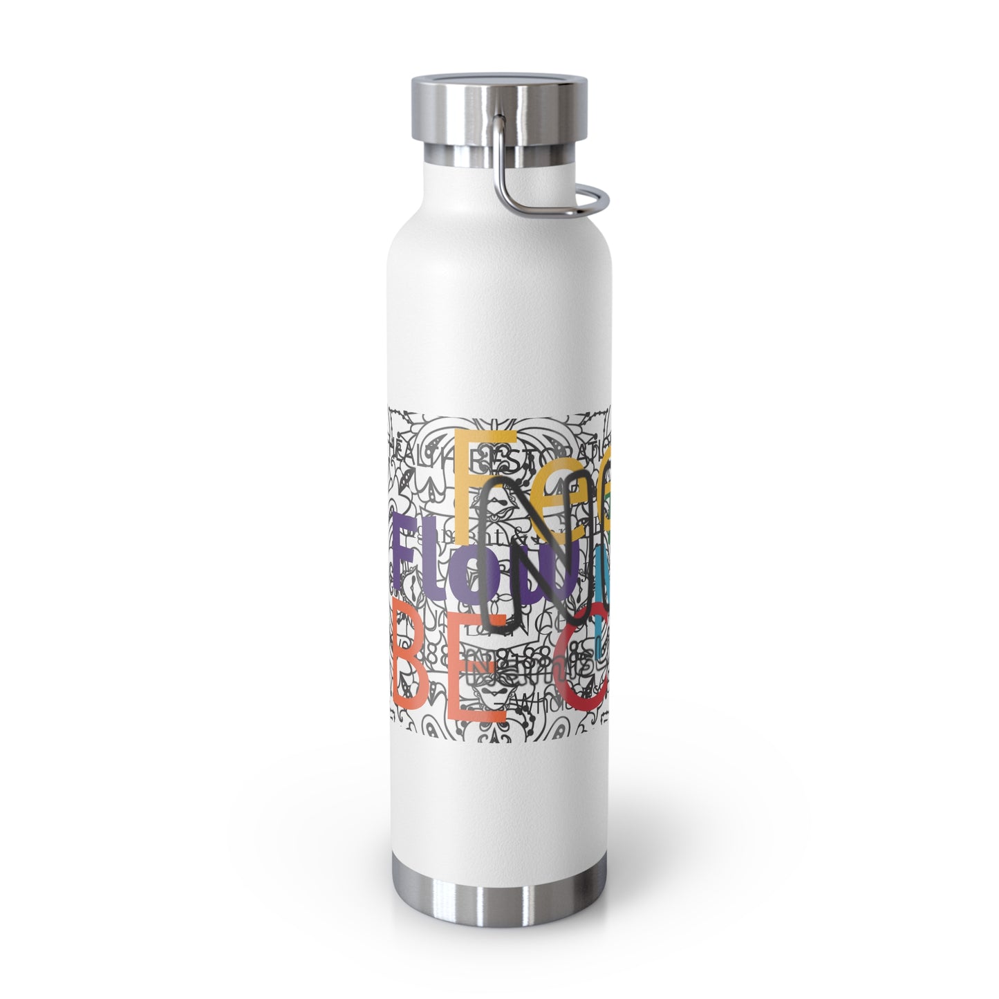 Colorful Insulated Water Bottle with Motivational Quotes, Travel Mug, Eco-Friendly, Gift for Fitness Enthusiasts, Hydration Companion