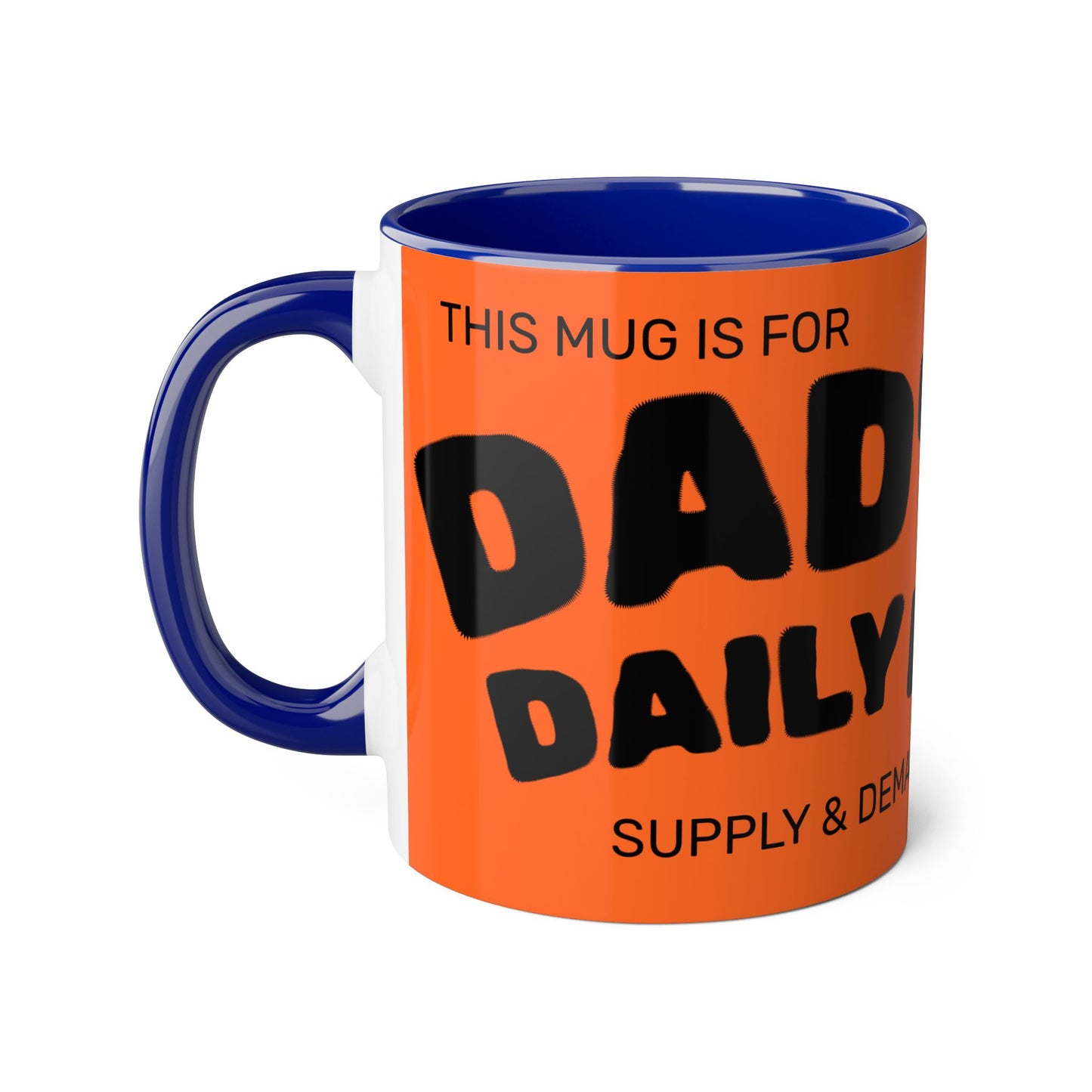Personalized Dad's Daily Brew Mug, 11oz Accent Coffee Cup, Gift for Father's Day, Birthday, Family Gatherings, Functional Kitchen Decor