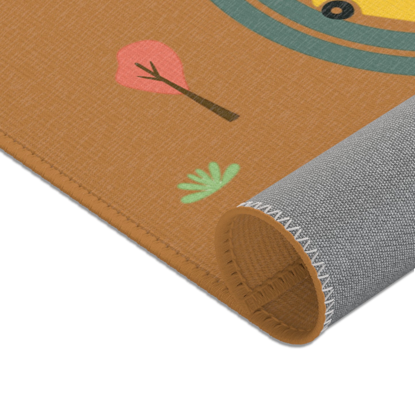 Whimsical Road Trip Area Rug | Fun Decor for Kids' Rooms, Living Spaces, Family Gatherings, Gift Idea for Wanderlust Lovers