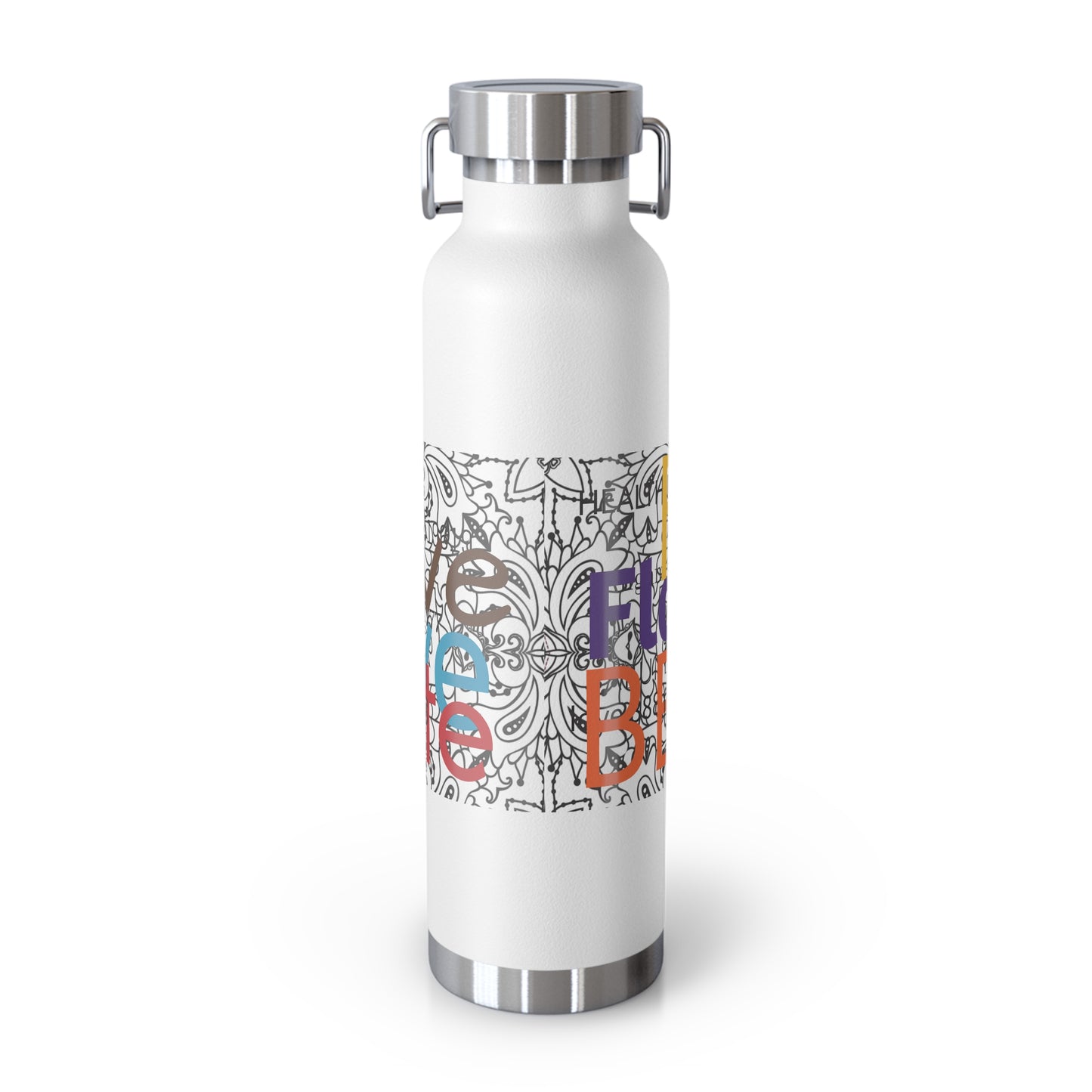 Colorful Insulated Water Bottle with Motivational Quotes, Travel Mug, Eco-Friendly, Gift for Fitness Enthusiasts, Hydration Companion