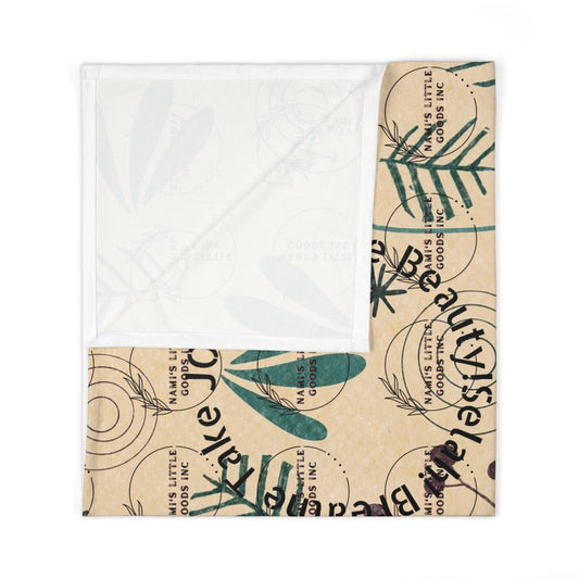 Nature-Inspired Baby Swaddle Blanket | Cozy Infant Wrap for Newborns, Safari Theme, Baby Shower Gift, Nursery Decor, Soft Fabric