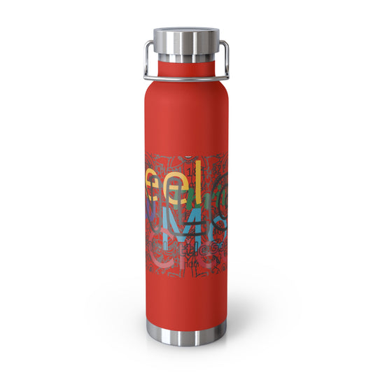 Colorful Insulated Water Bottle with Motivational Quotes, Travel Mug, Eco-Friendly, Gift for Fitness Enthusiasts, Hydration Companion