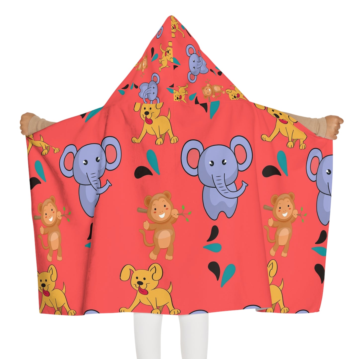 Kids' Animal Hooded Towel, Cute Elephant and Lion Design, Bath Time Essentials, Beach Towels, Toddler Bathrobe, Fun Pool Gifts