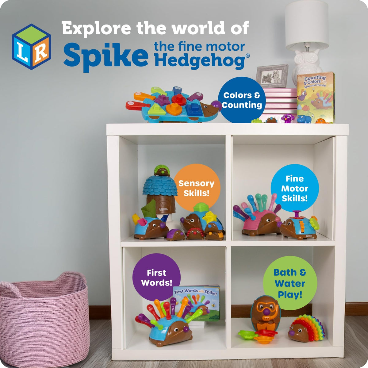 Learning Resources Spike The Fine Motor Hedgehog - Toddler Montessori Toys, Stacking Shape, Gifts for Boys and Girls, Sorting and Matching Skill Activities, Educational Games, Kindergarten š All In One Marketplace Canada