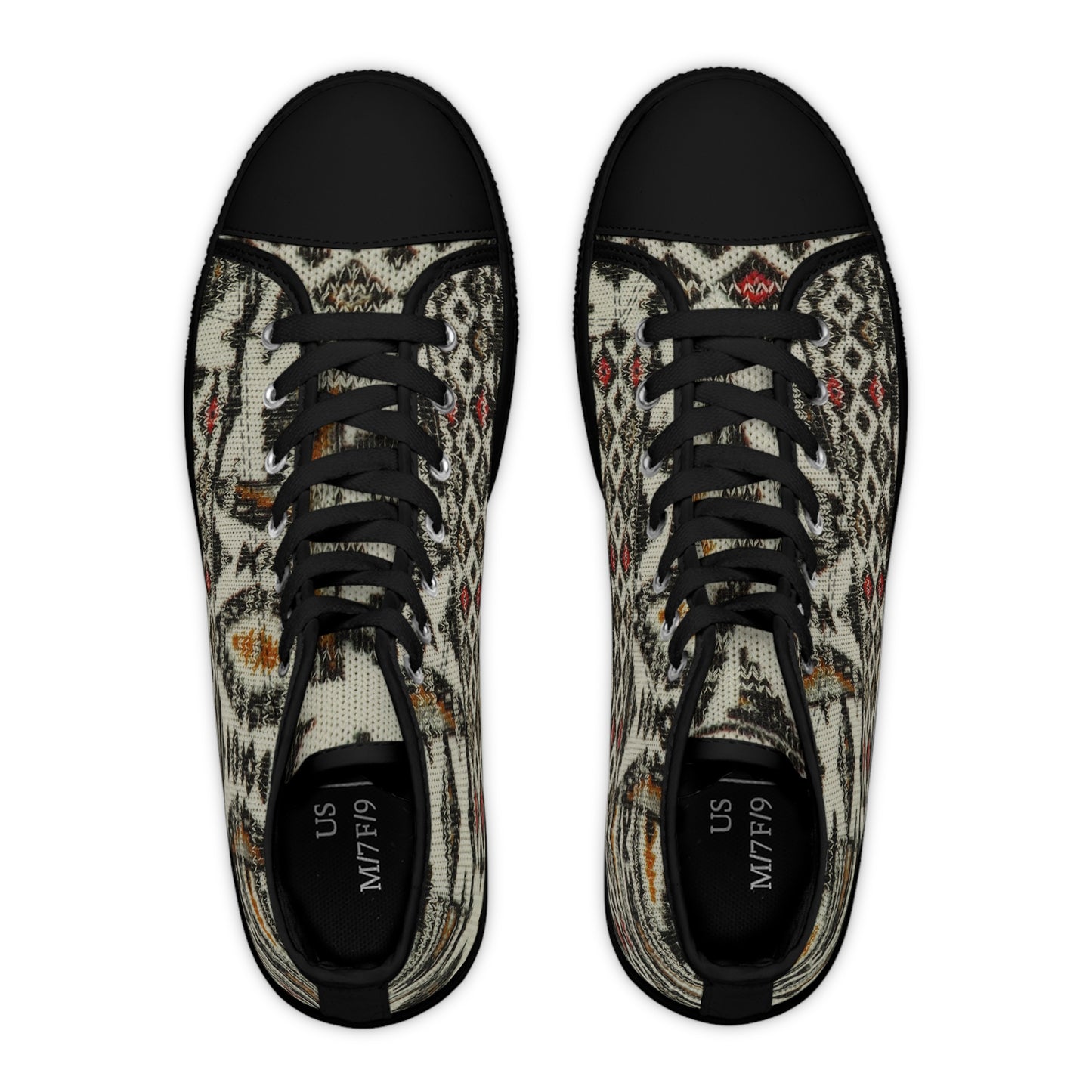 Bohemian Women's High Top Sneakers, Stylish Canvas Shoes, Trendy Footwear, Festival Ready Sneakers, Unique Fashion Sneakers, Gift for Her