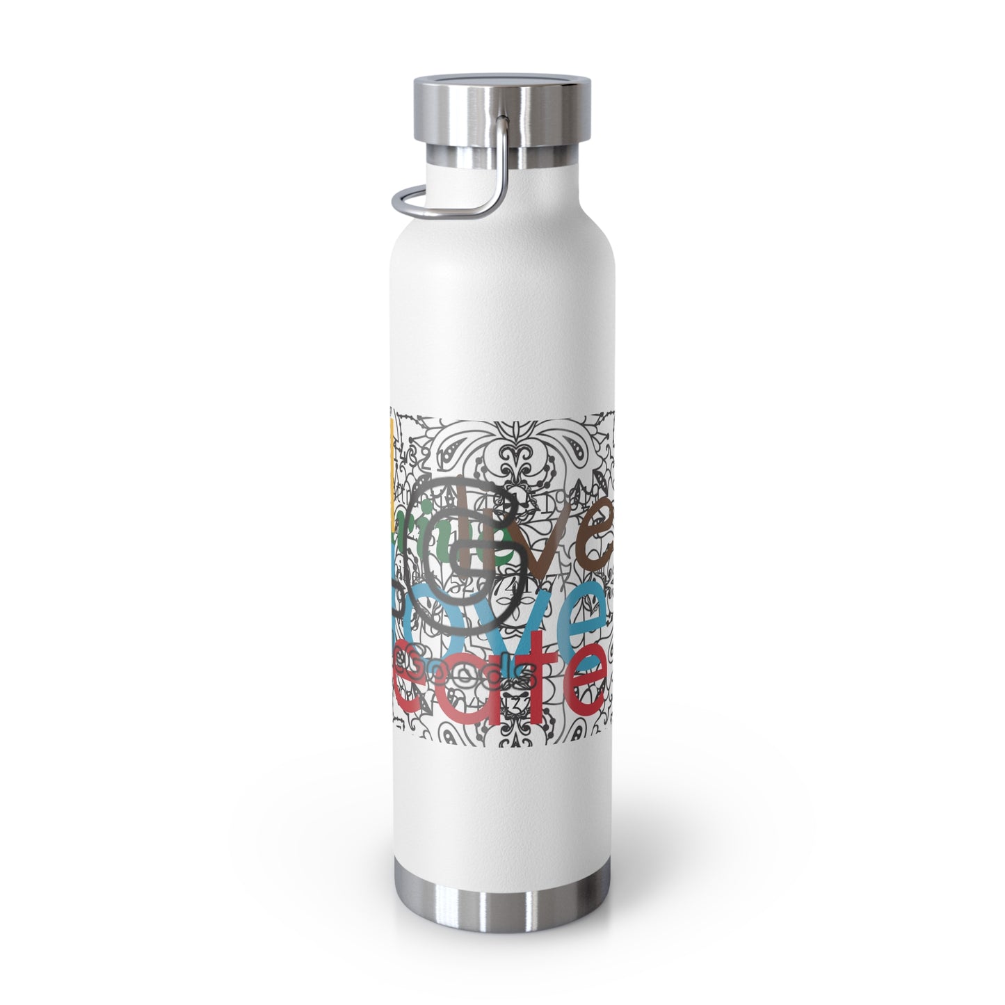 Colorful Insulated Water Bottle with Motivational Quotes, Travel Mug, Eco-Friendly, Gift for Fitness Enthusiasts, Hydration Companion