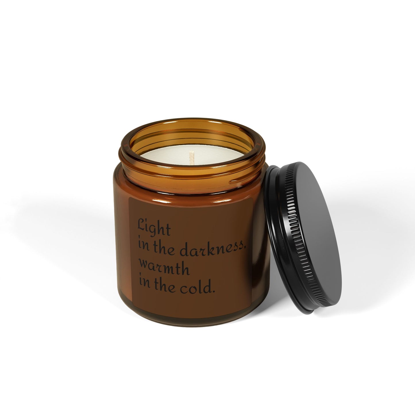 Cozy Scented Candle - Light in the Darkness, Warmth in the Cold | Aromatherapy, Relaxation, Home Decor, Gift for Her, Self-Care
