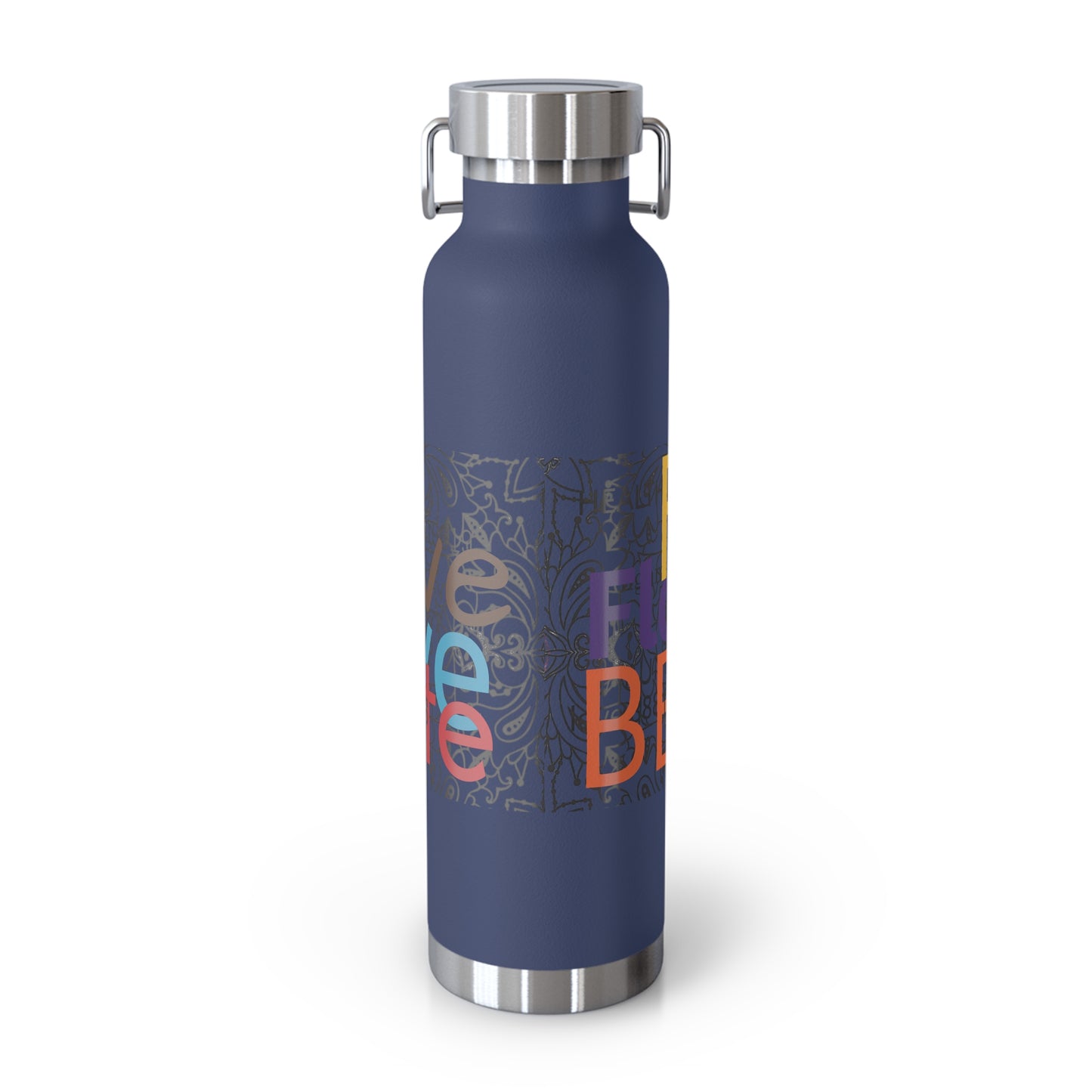 Colorful Insulated Water Bottle with Motivational Quotes, Travel Mug, Eco-Friendly, Gift for Fitness Enthusiasts, Hydration Companion