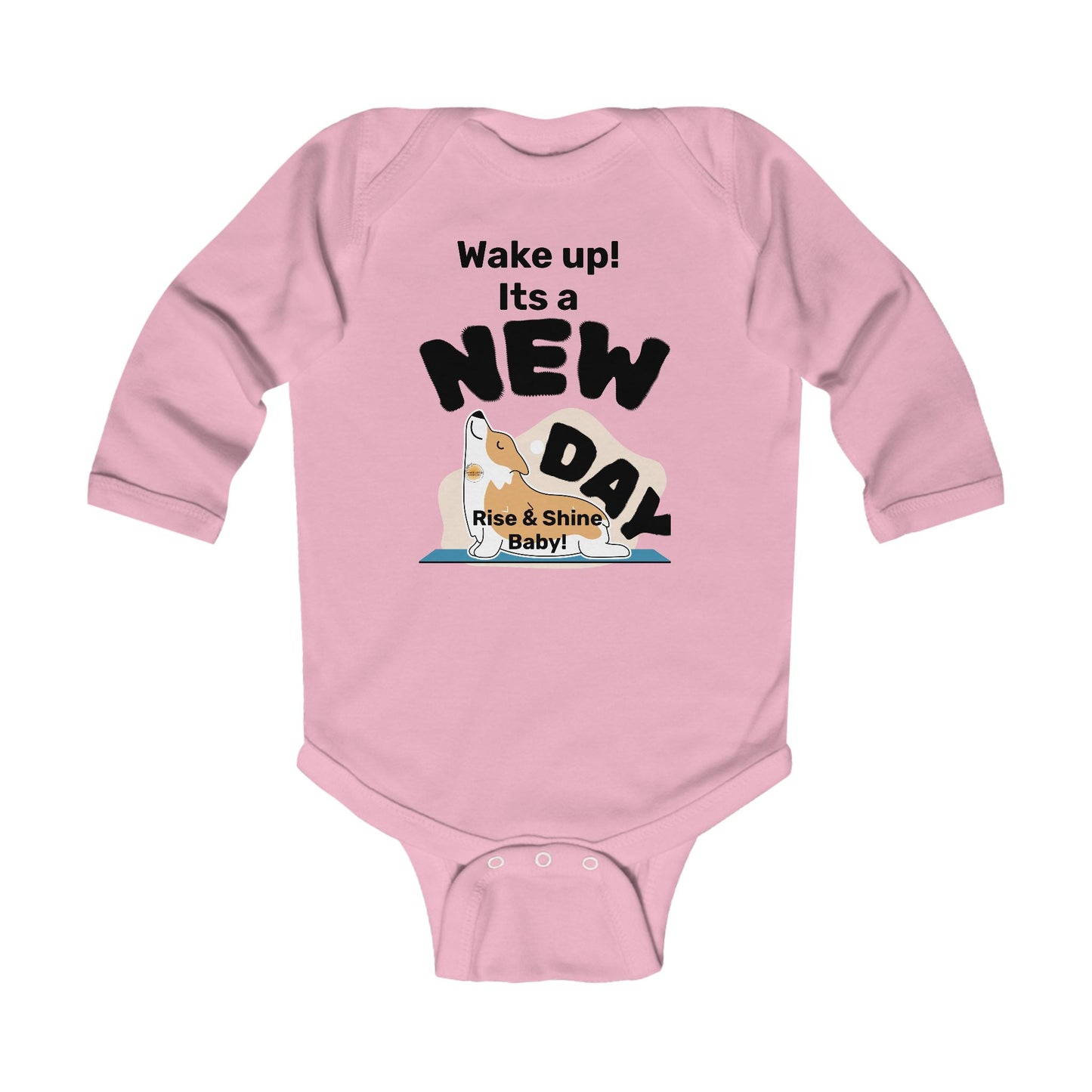 Infant Long Sleeve Bodysuit - "Wake Up! It’s a New Day!" Baby Apparel, Cute Baby Gift, Infant Sleepwear, Newborn Clothing, Baby Shower Gift