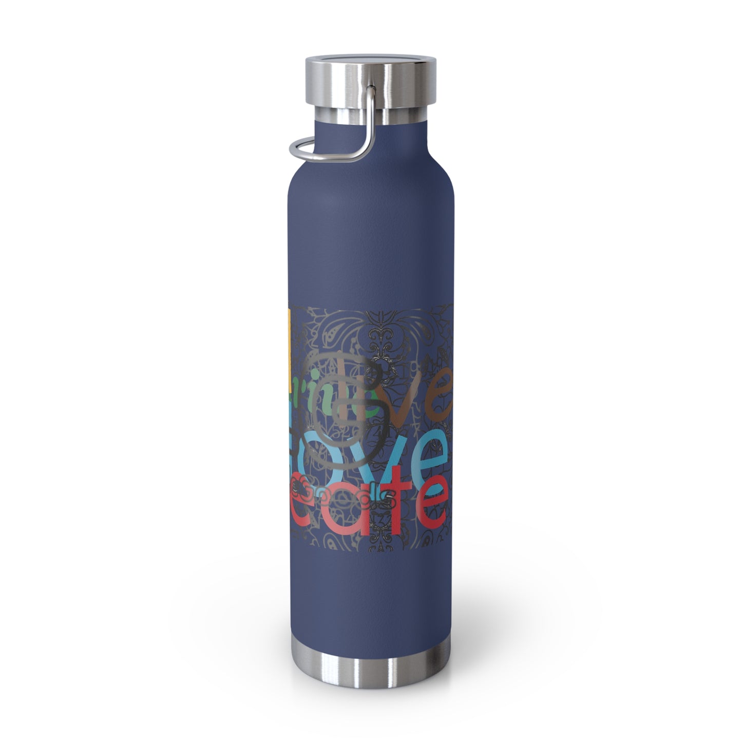 Colorful Insulated Water Bottle with Motivational Quotes, Travel Mug, Eco-Friendly, Gift for Fitness Enthusiasts, Hydration Companion