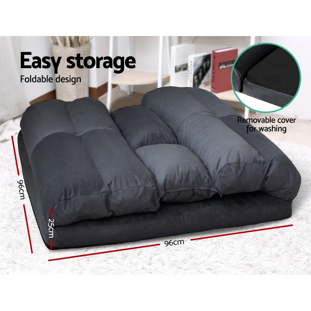 Artiss Lounge Sofa Bed Floor Recliner Chaise Chair Folding Adjustable