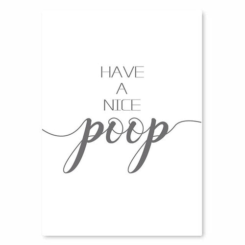 Funny Bathroom Quotes Modern Wall Posters