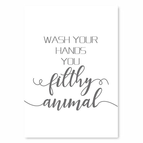 Funny Bathroom Quotes Modern Wall Posters