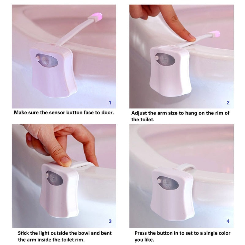 Smart Bathroom Toilet Night light LED Body Motion