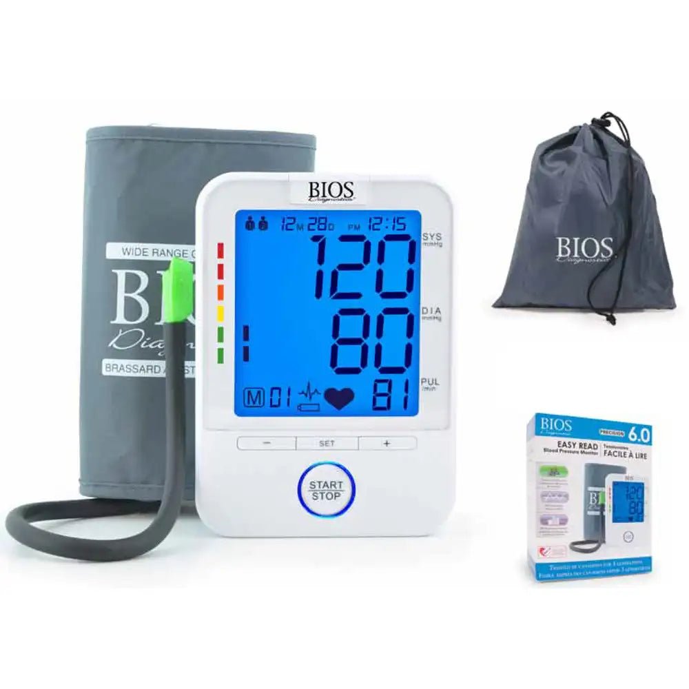 Bios BD201 Blood Pressure Monitor - Easy Read for Accurate Health Tracking in Canada