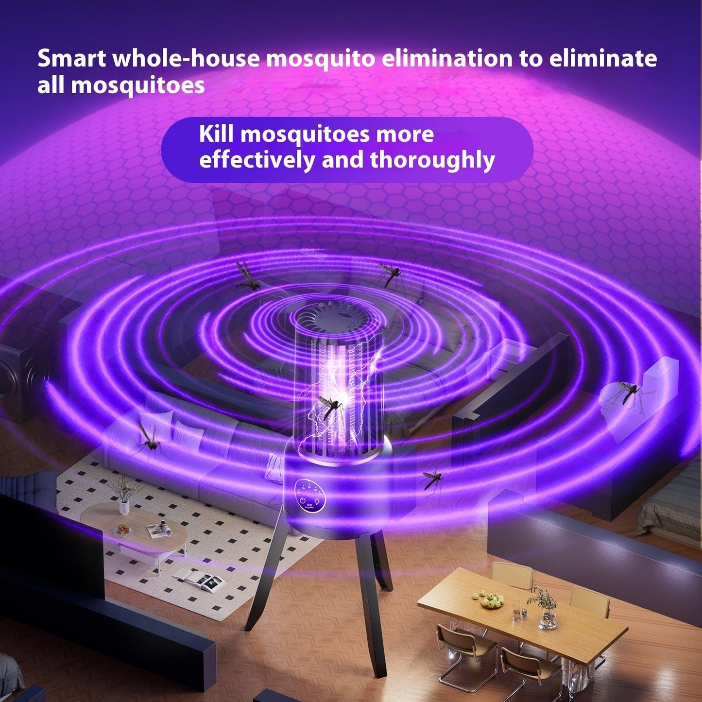 Mosquito Killing Lamp Household Physical Fly Intelligent Light Sense