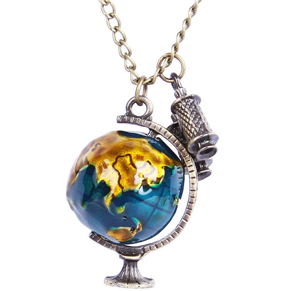 Globe Telescope Necklace