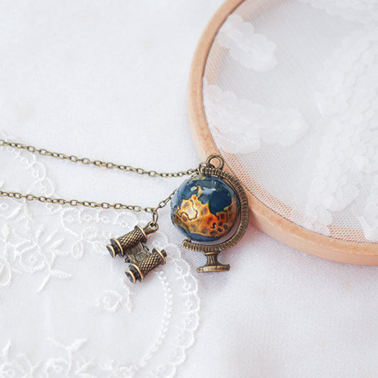 Globe Telescope Necklace