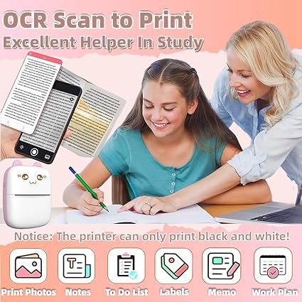 Portable Bluetooth Thermal Label Printer – Ink-Free