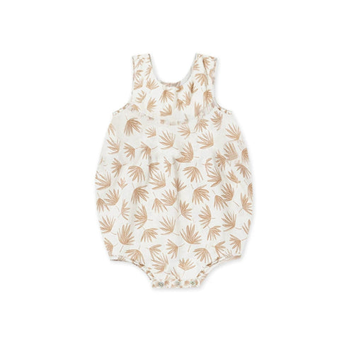 Summer Arrival Baby Unisex Floral Pattern Strap Onesies Bodysuits