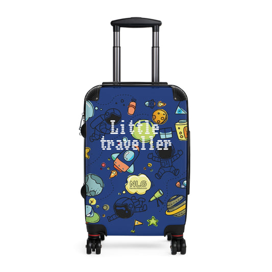 Kids' Travel Suitcase - Little Traveller Design, Space Theme, Luggage for Vacation, Holiday Gifts, Stylish Carry-On, Travel Accessory