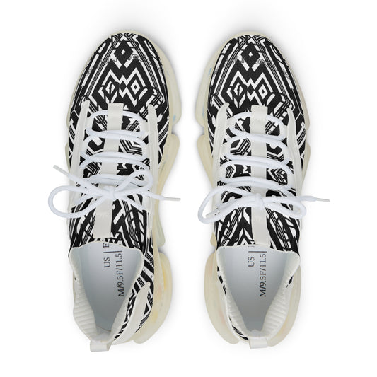 Stylish Mesh Sneakers for Men, Trendy Athletic Shoes, Casual Footwear, Unique Pattern Sneakers, Perfect for Gym and Everyday Wear