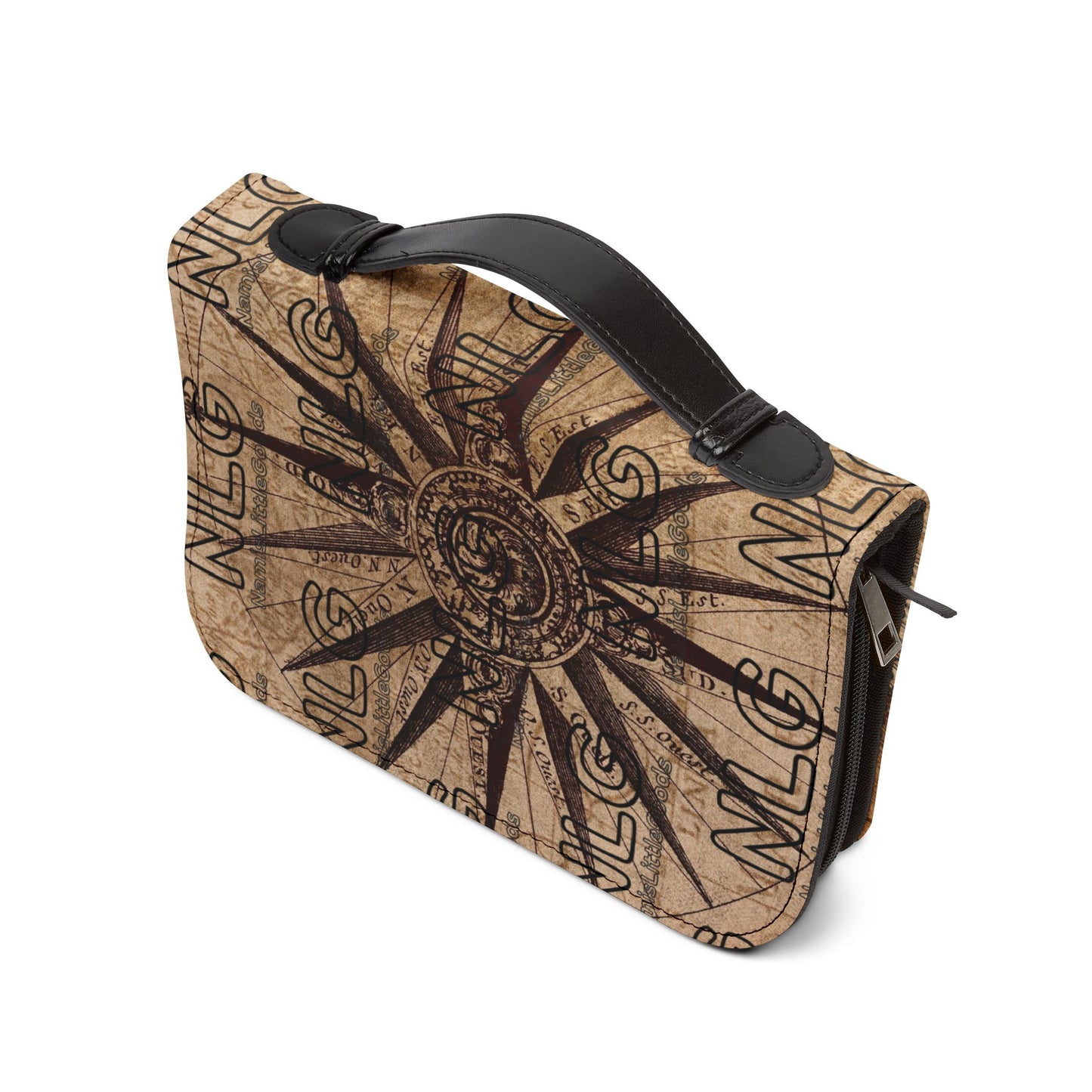 Rustic Bible Cover | Leather-Style Organizer for Faith & Travel | Great Gift for Church, Baptism, Christmas, or Personal Use